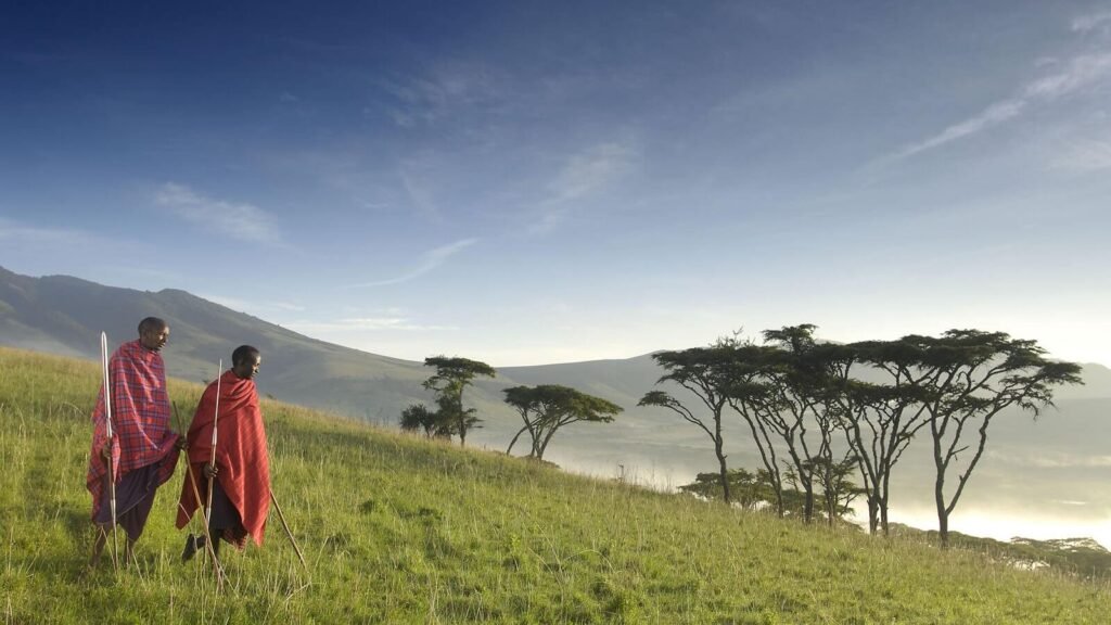 Crater rim walking safari